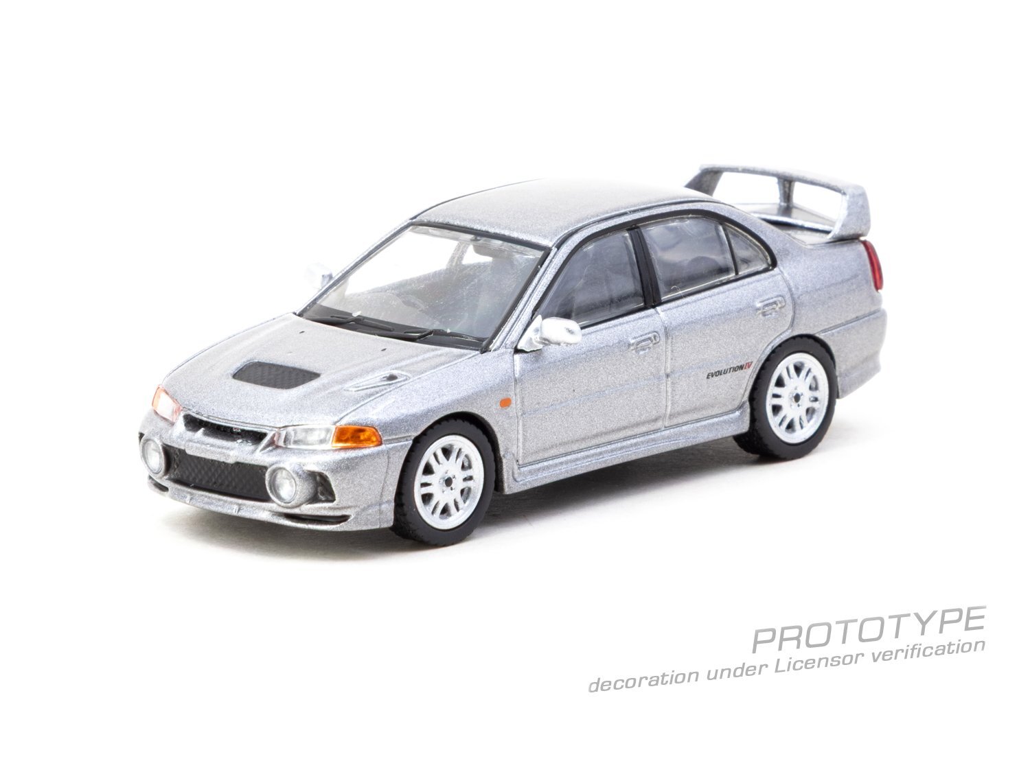 Tarmac Works Mitsubishi Lancer GSR Evolution IV 銀色