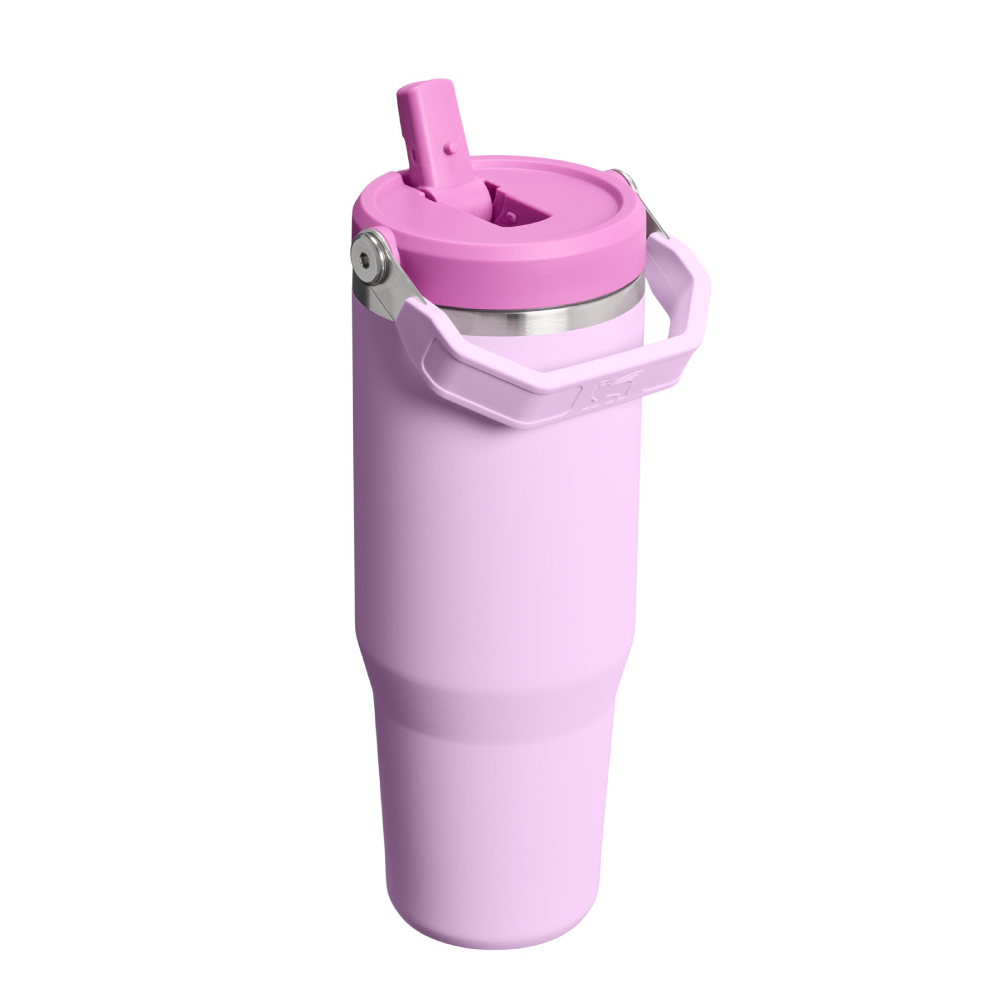 STANLEY 經典系列 IceFlow 手提吸管杯2.0 0.88L / 霧粉紫