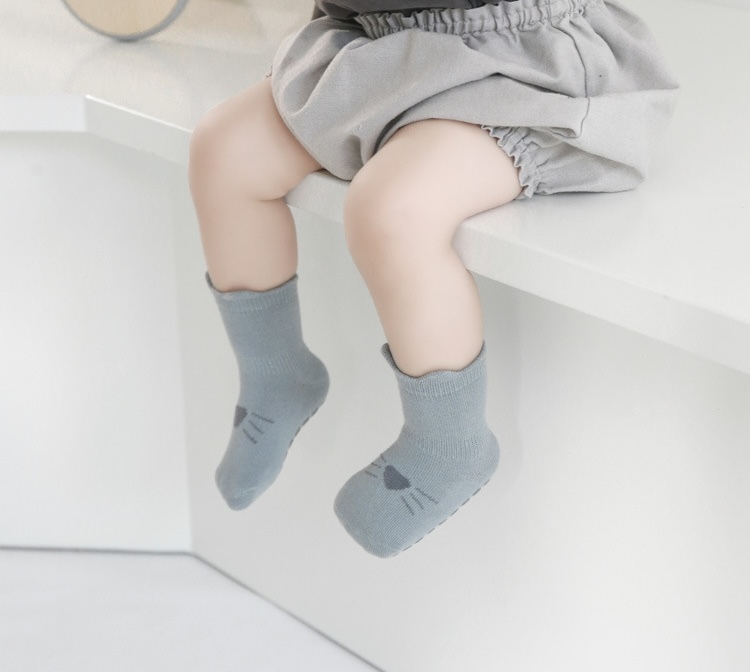 小動物耳朵春秋防滑襪(0-5y)