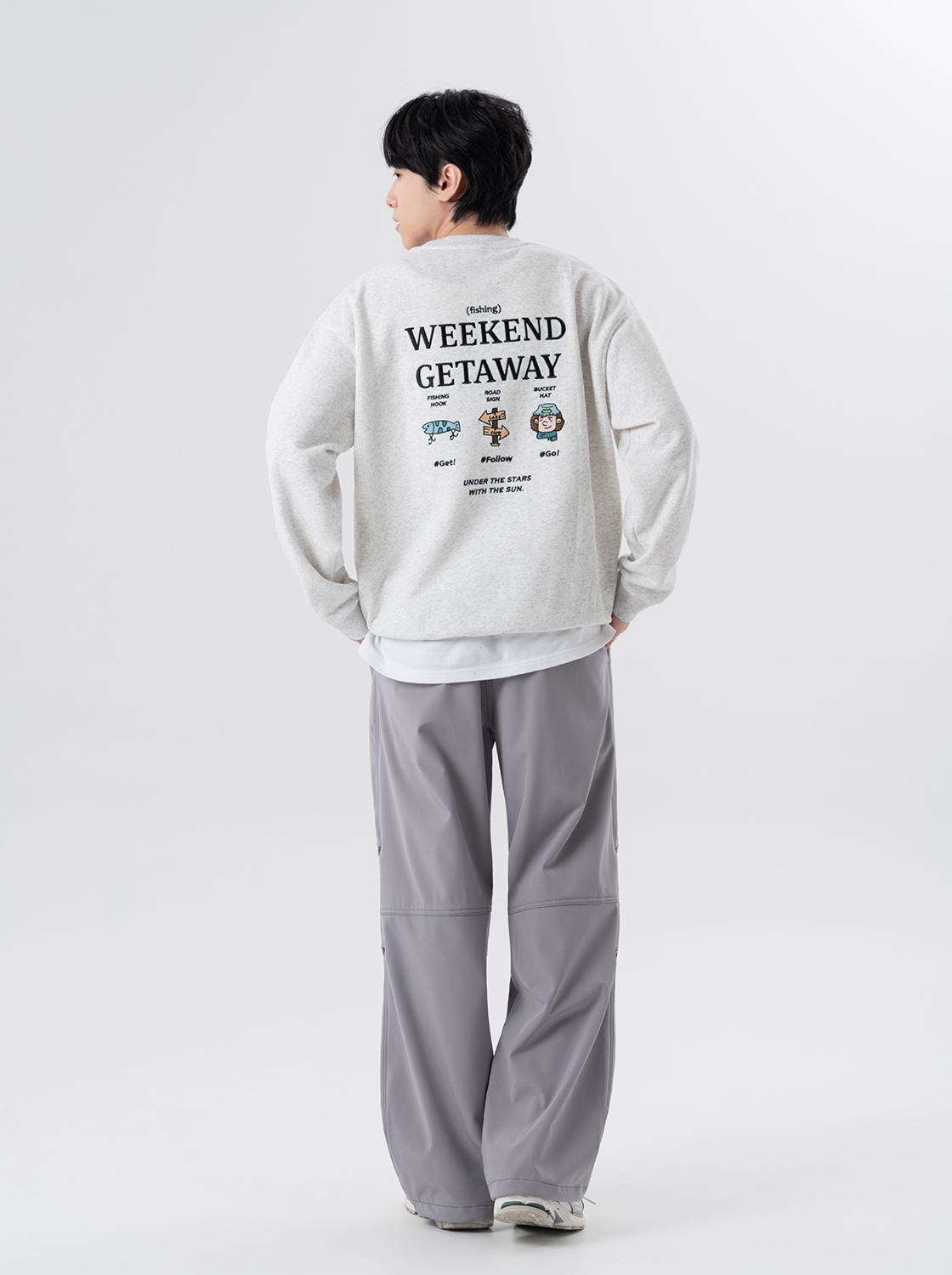 週末出門走走繡花大學TEE