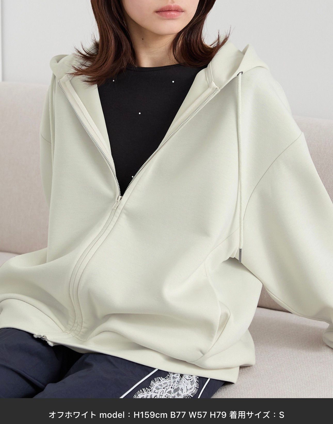 【預購】JN011401 MONO-MART 不易起皺棉混紡毛絨拉鏈外套