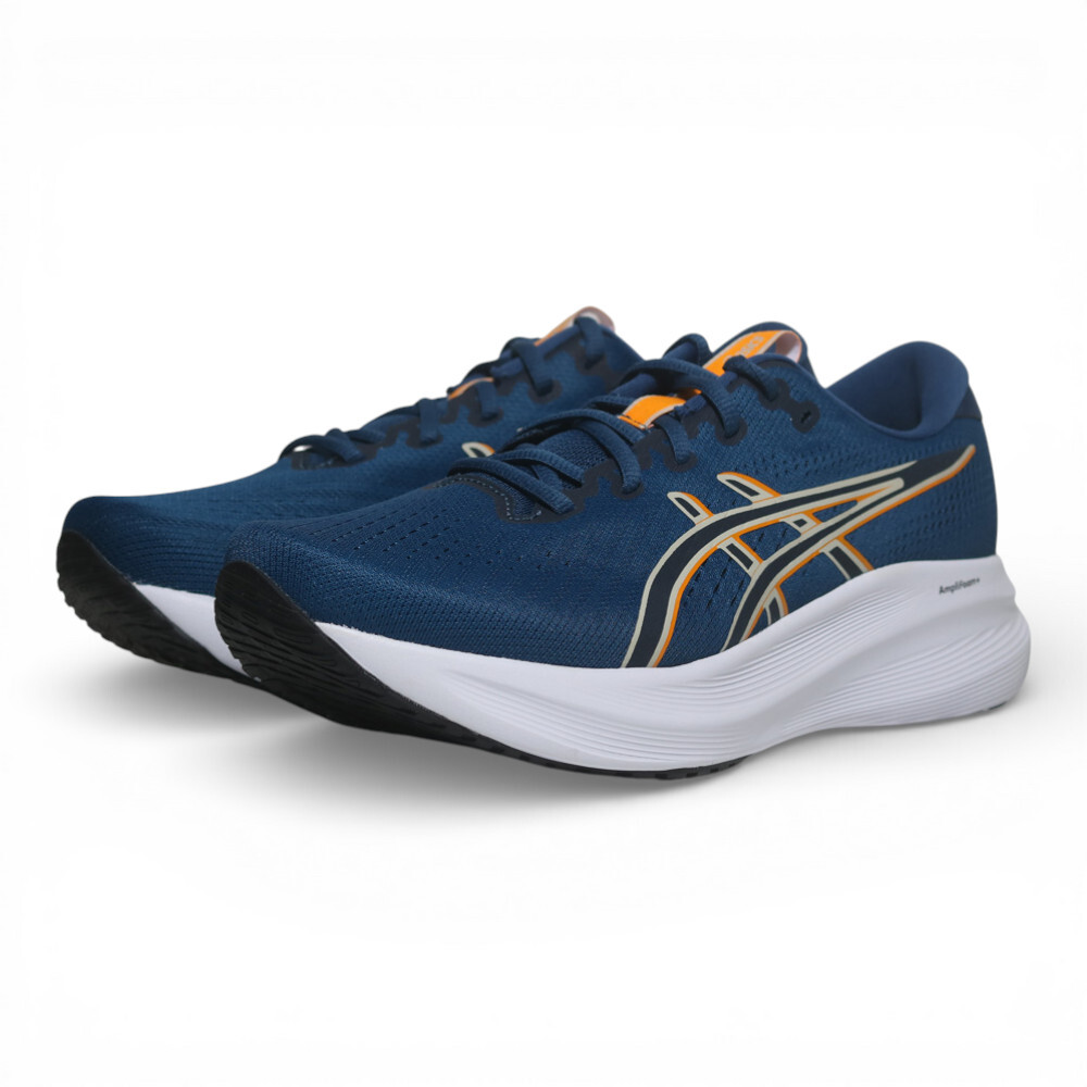 ASICS 慢跑鞋 GEL-EXCITE 11 深藍橘 4E 超寬楦 男 1011C079403