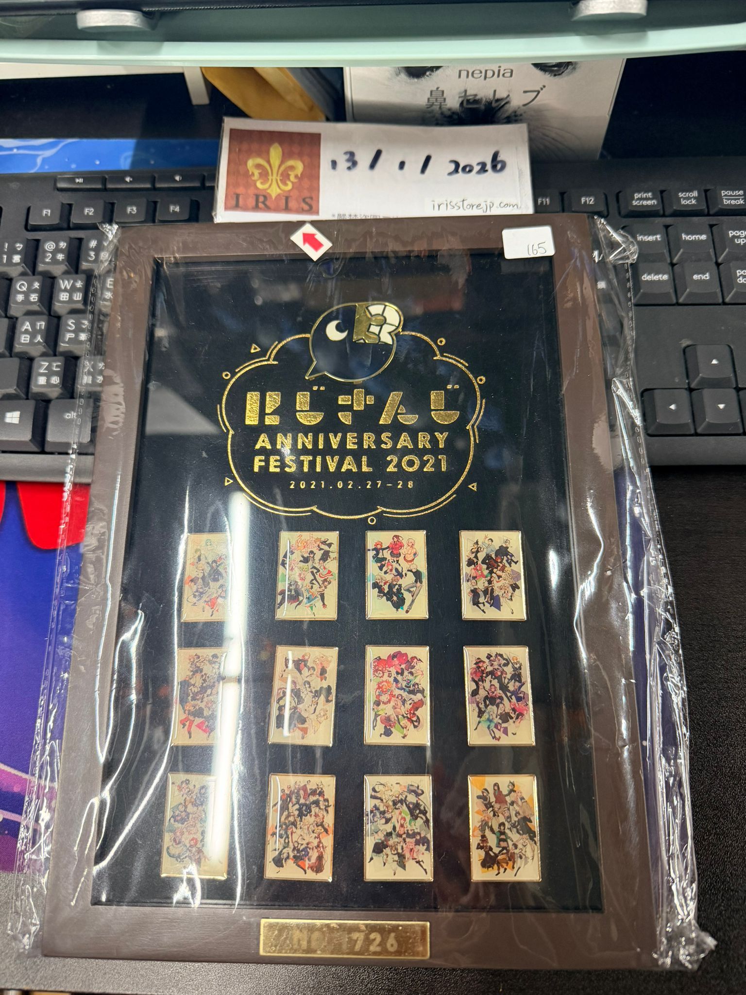 彩虹社 襟章 畫板 相架 set 瑕 #130126