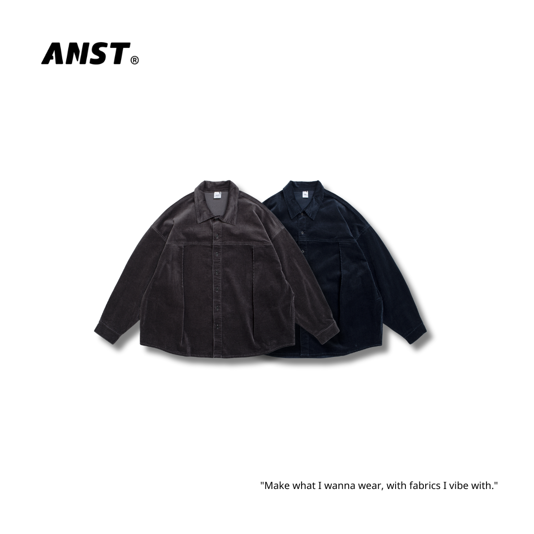 "現貨" ANST 3D立體打折燈芯絨襯衫 AN.69