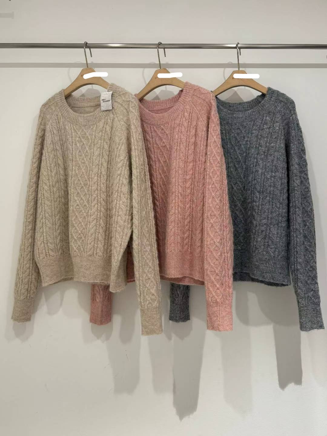 10%羊毛好軟熟麻花上衣(15036)