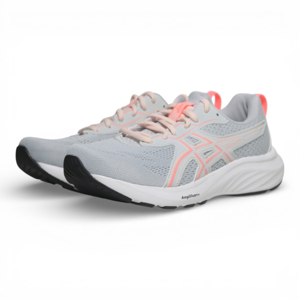 ASICS 慢跑鞋 GEL-CONTEND 9 灰 粉橘 運動鞋 女 1012B678022