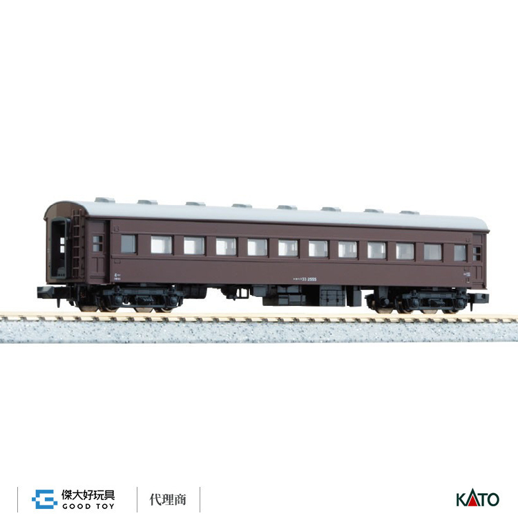 KATO 5319-1 客車 OHAFU 33 茶色 戰後型