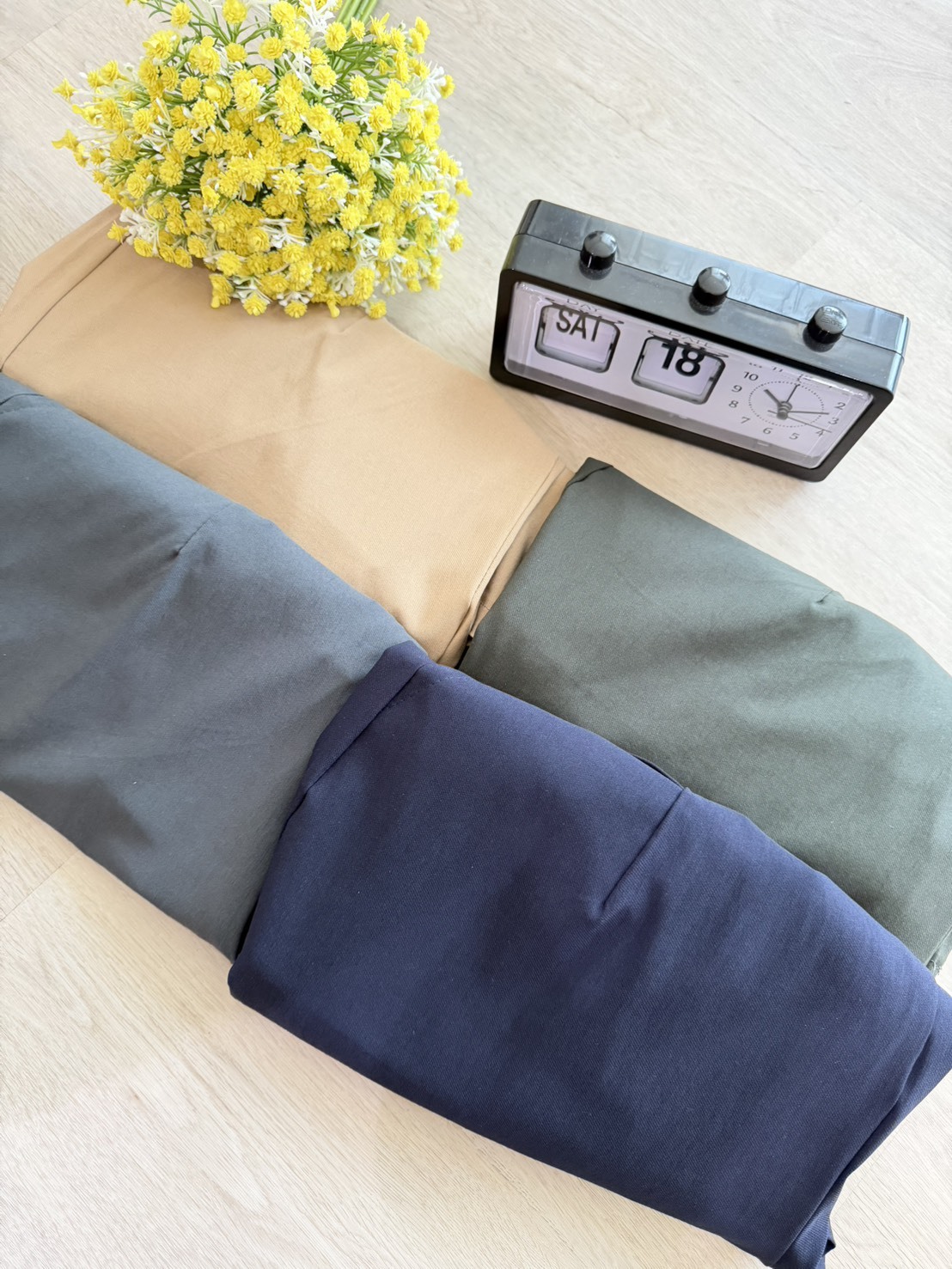 A7012-寬鬆時尚七分休閒褲