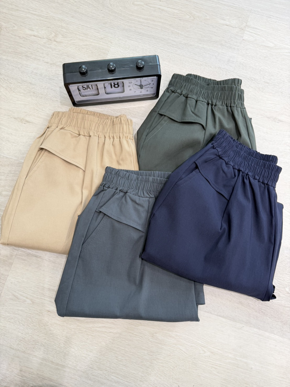 A7012-寬鬆時尚七分休閒褲