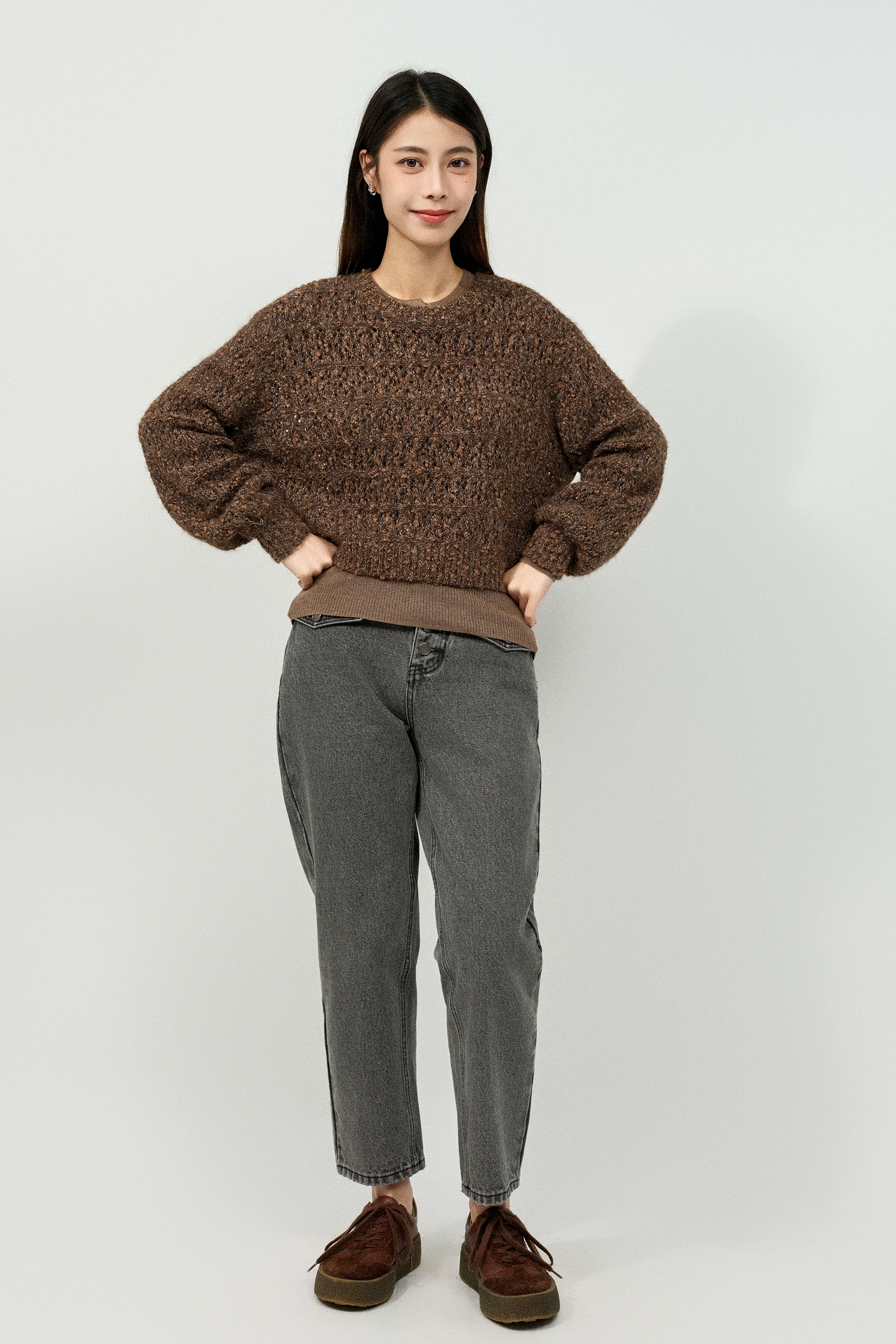 混閃線morhair通花短冷衫（預購產品）