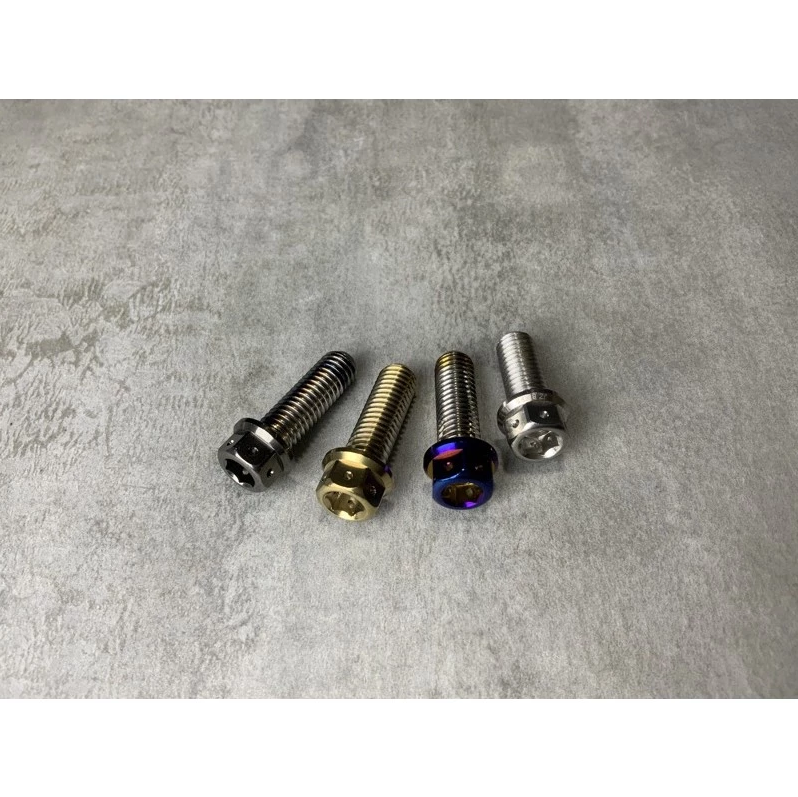 【傑能 JZ BIKE】 M6 螺絲 鍍鈦 鍍黑 白鐵 鍍黑 內外六角 適用全車系 前土除螺絲 鯊魚排骨飾圈螺絲 傳動外蓋螺絲