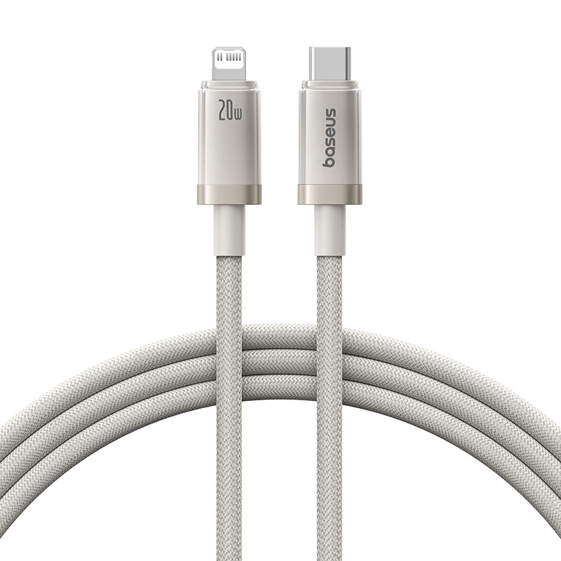 【倍思官網】鈦合金系列 Type-C to Lightning 20W 1m 快充線 傳輸線 充電線 (星鈦金)