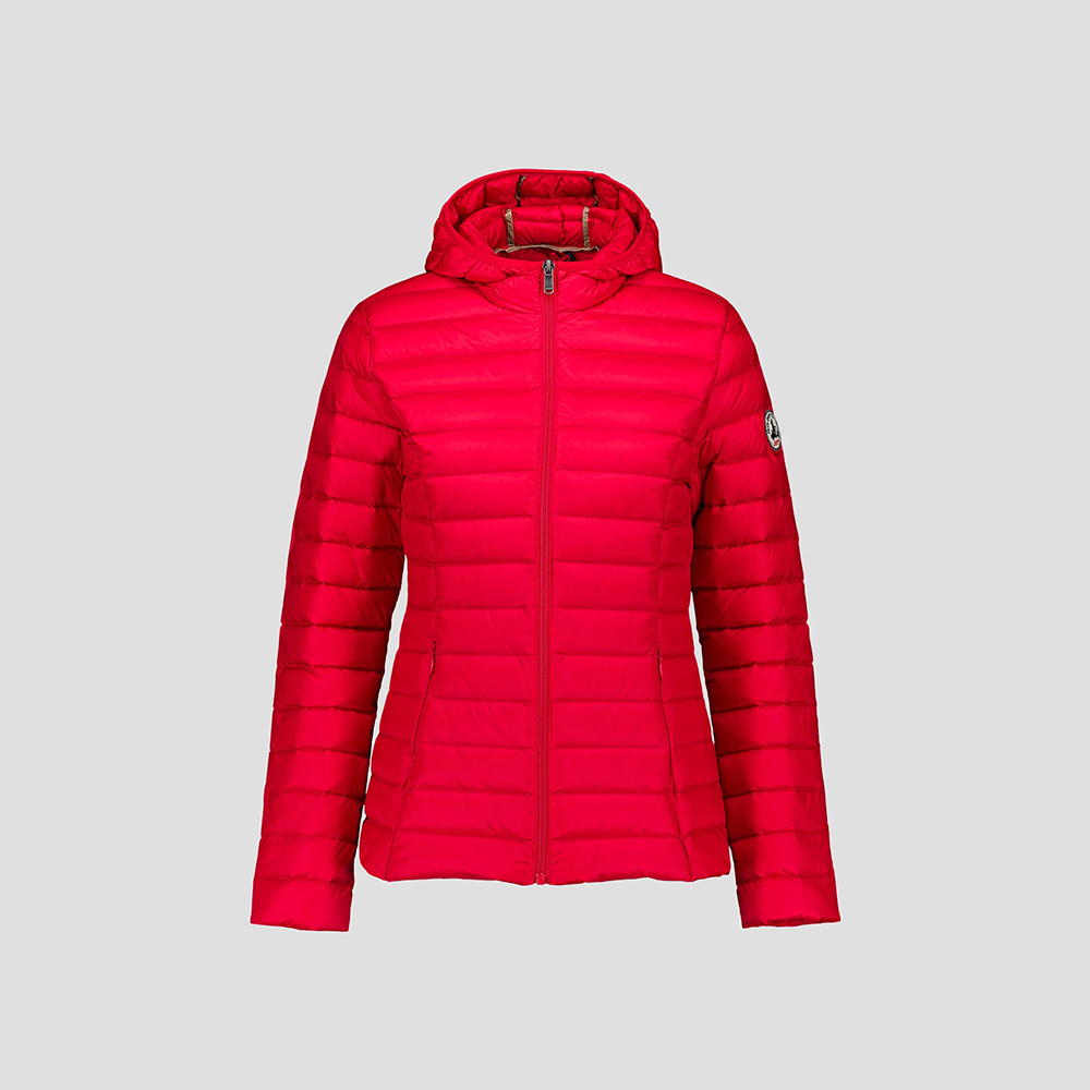 【JOTT】CLO經典款連帽羽絨外套(紅)