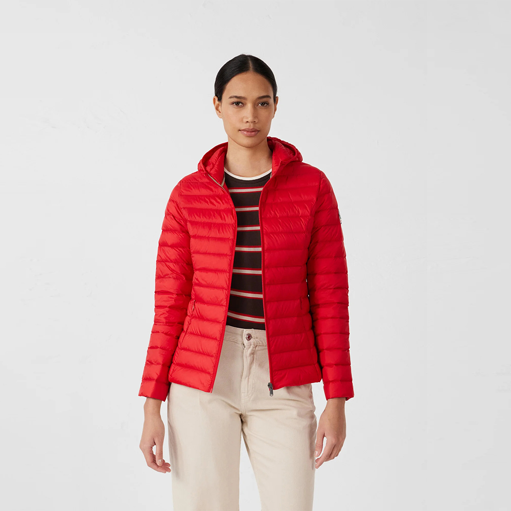 【JOTT】CLO經典款連帽羽絨外套(紅)