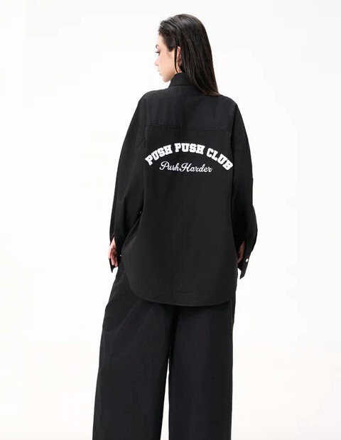 <不管多賠‼就是要清🔥>NG-S/M-PUSH PUSH ZORA OVERSIZE SHIRT