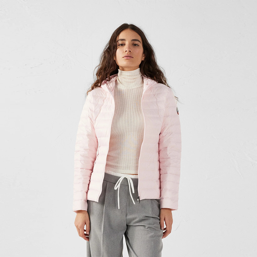 【JOTT】CLO經典款連帽羽絨外套(粉)