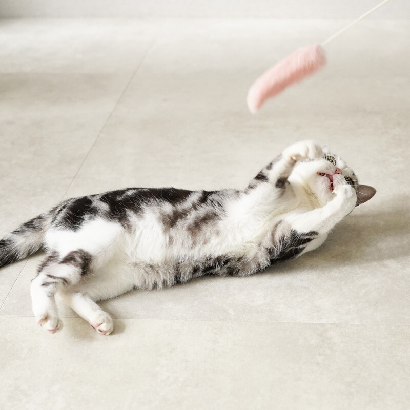 Mofu 天然兔毛逗貓棒