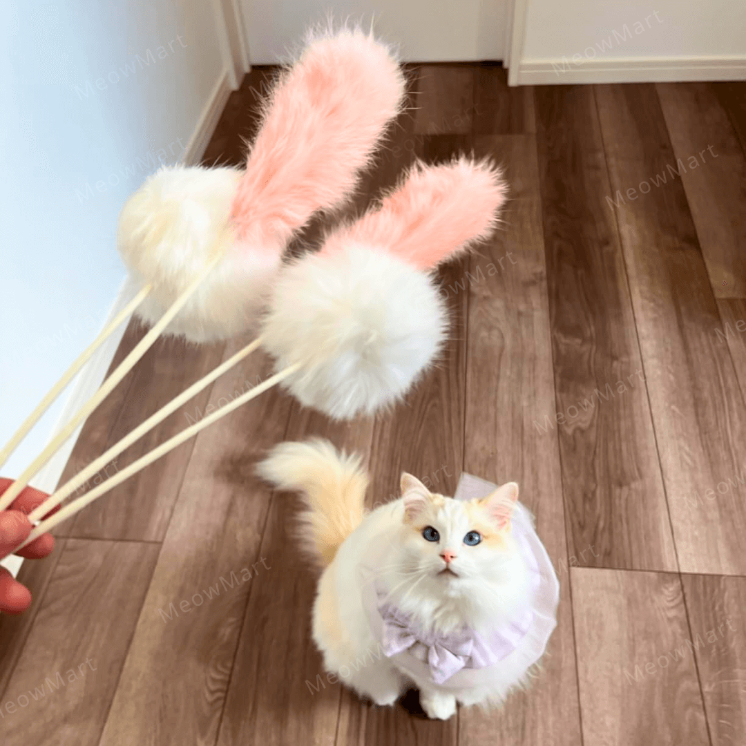 Mofu 天然兔毛逗貓棒