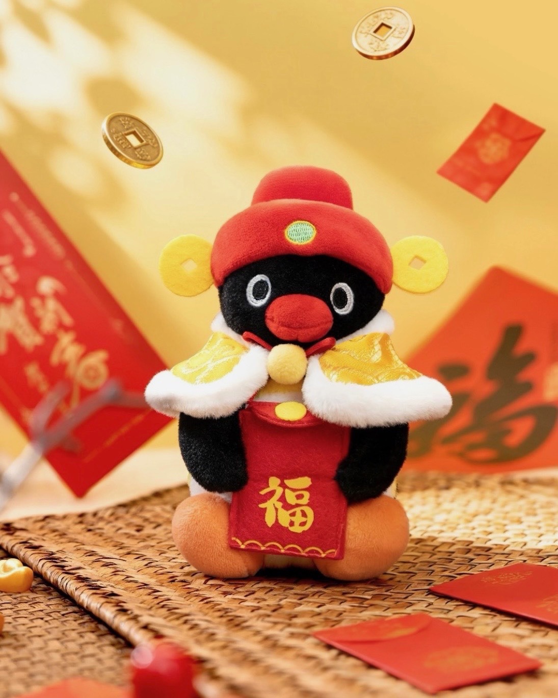 <正版授權>Pingu 企鵝家族 新春系列 吊飾掛件