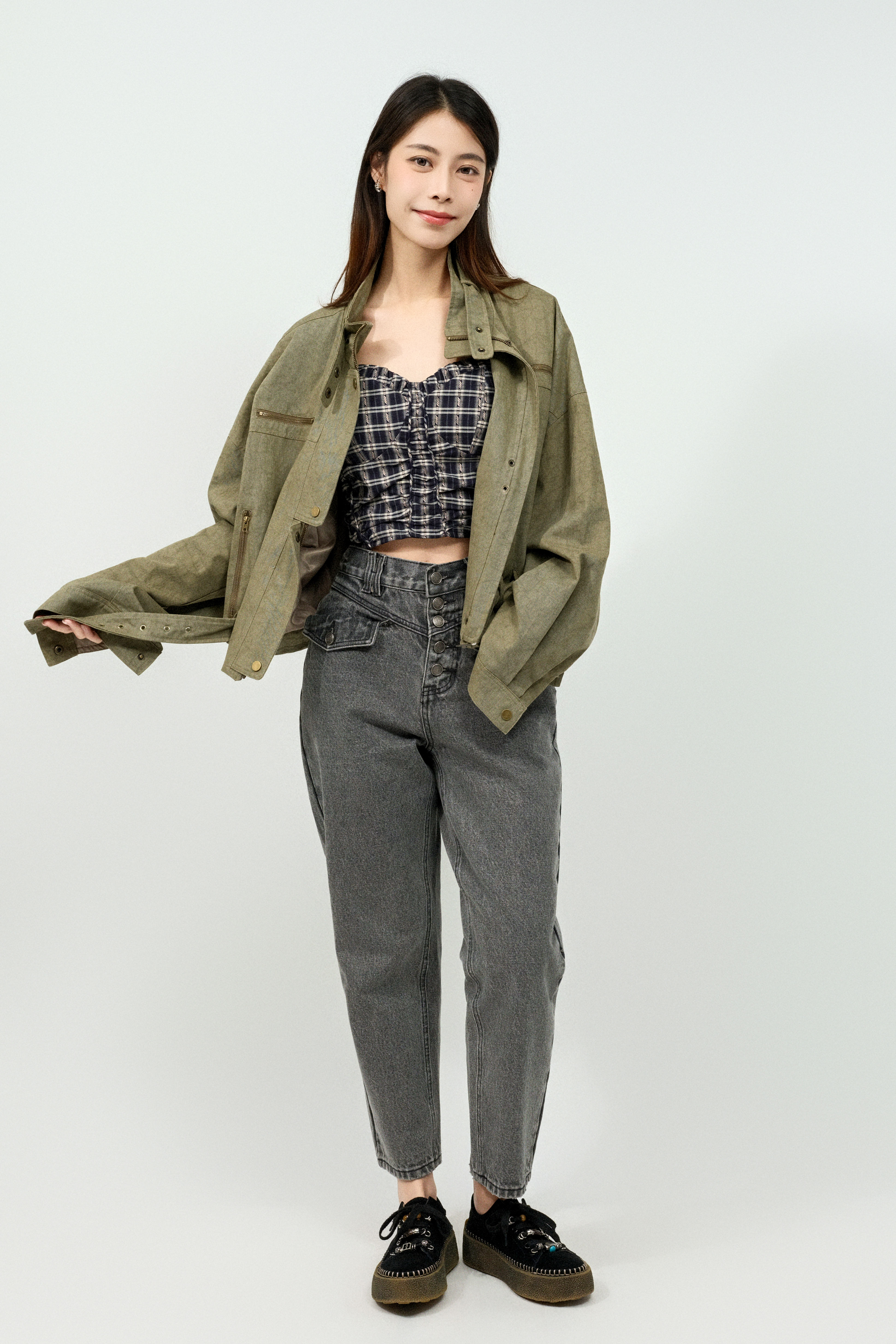 裂紋洗水機師短外套（預購產品）