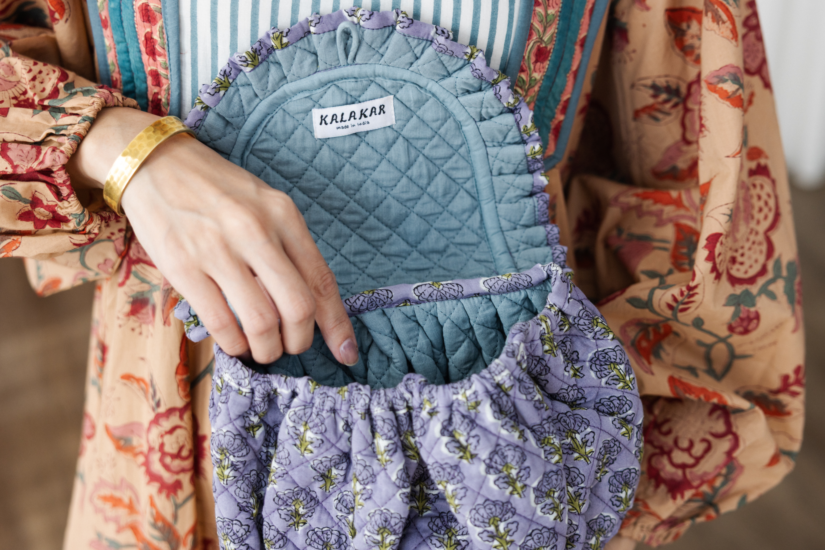 花邊大水餃手拿包_紫