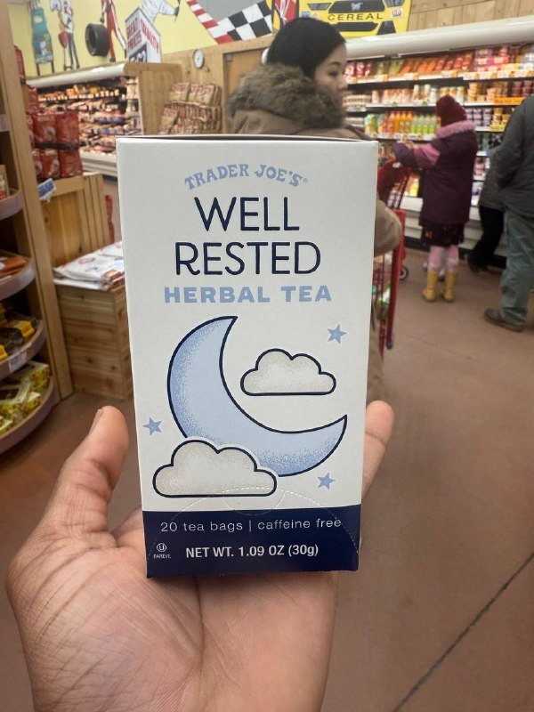 [U] CW TRADER JOE'S WELL RESTED HERBAL TEA NET WT. 1.09 0Z 30G, 00265744 (UCW98)