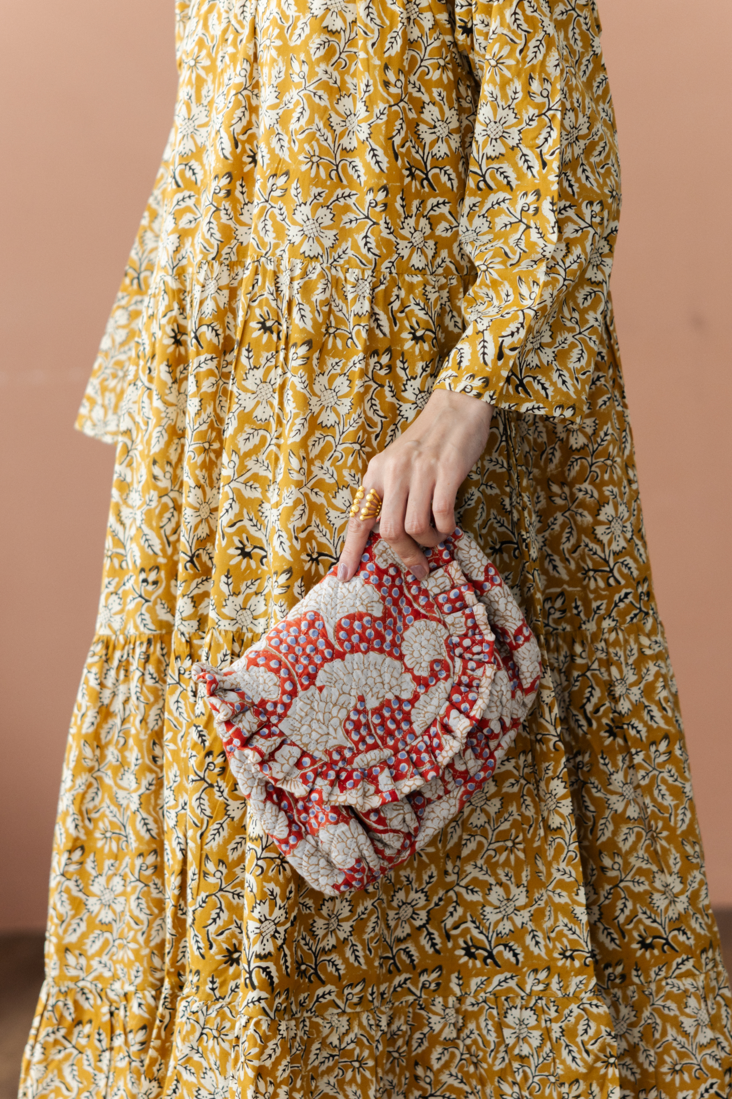 花邊大水餃手拿包_紅