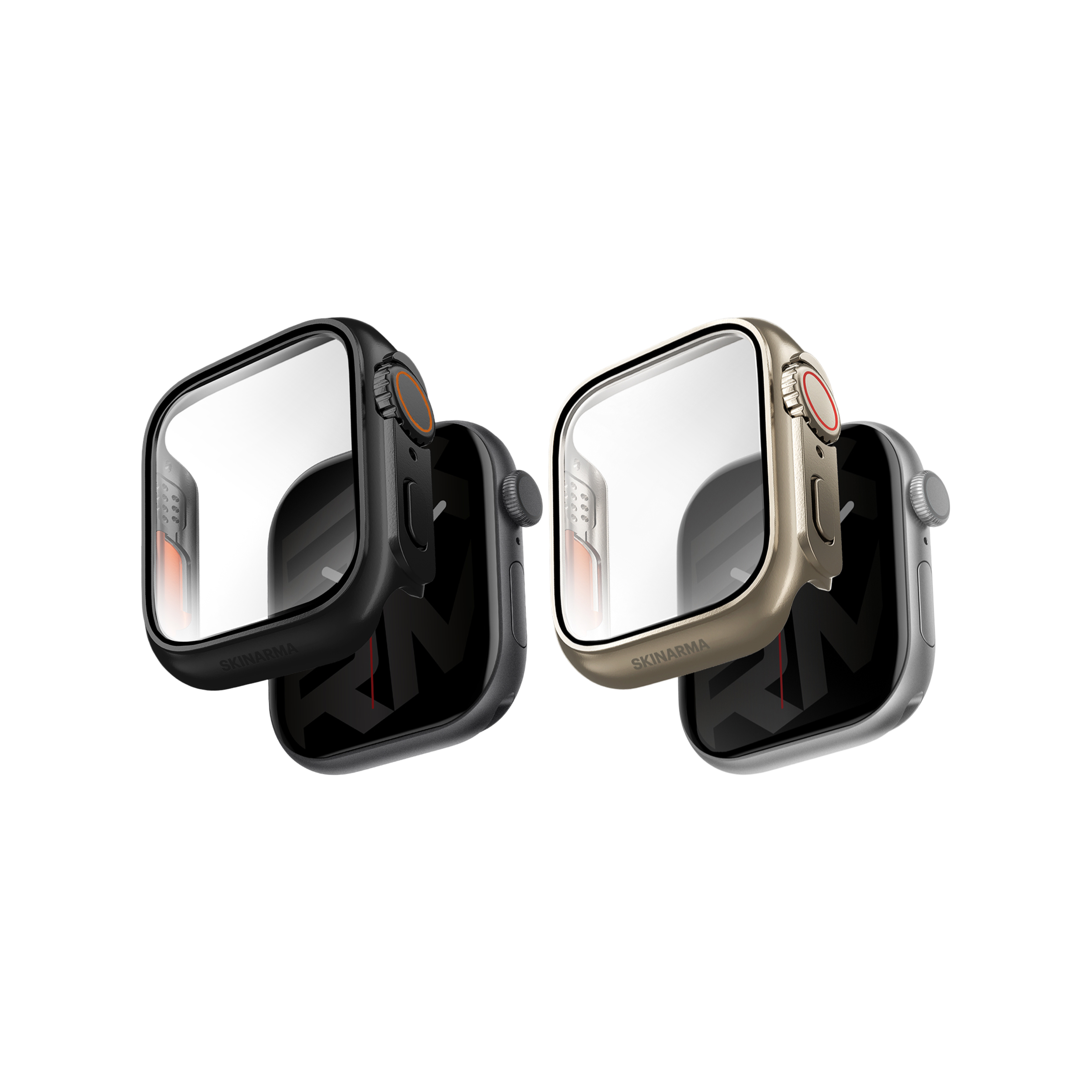 Skinarma Apple Watch Series 10/11 46mm Gado Pro 錶冠按鈕9H强化玻璃保護殼