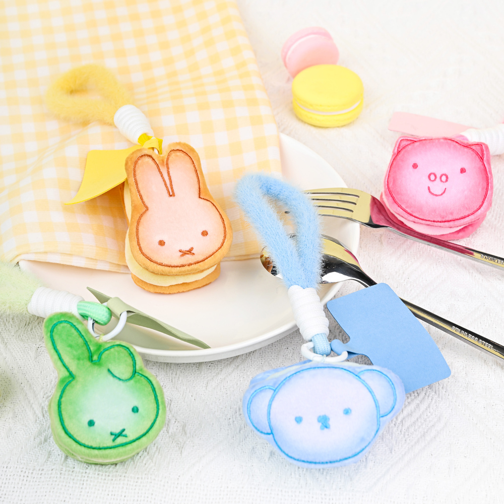 Miffy 米飛兔 夾心餅乾造型吊飾-Poppy/Boris/Dan