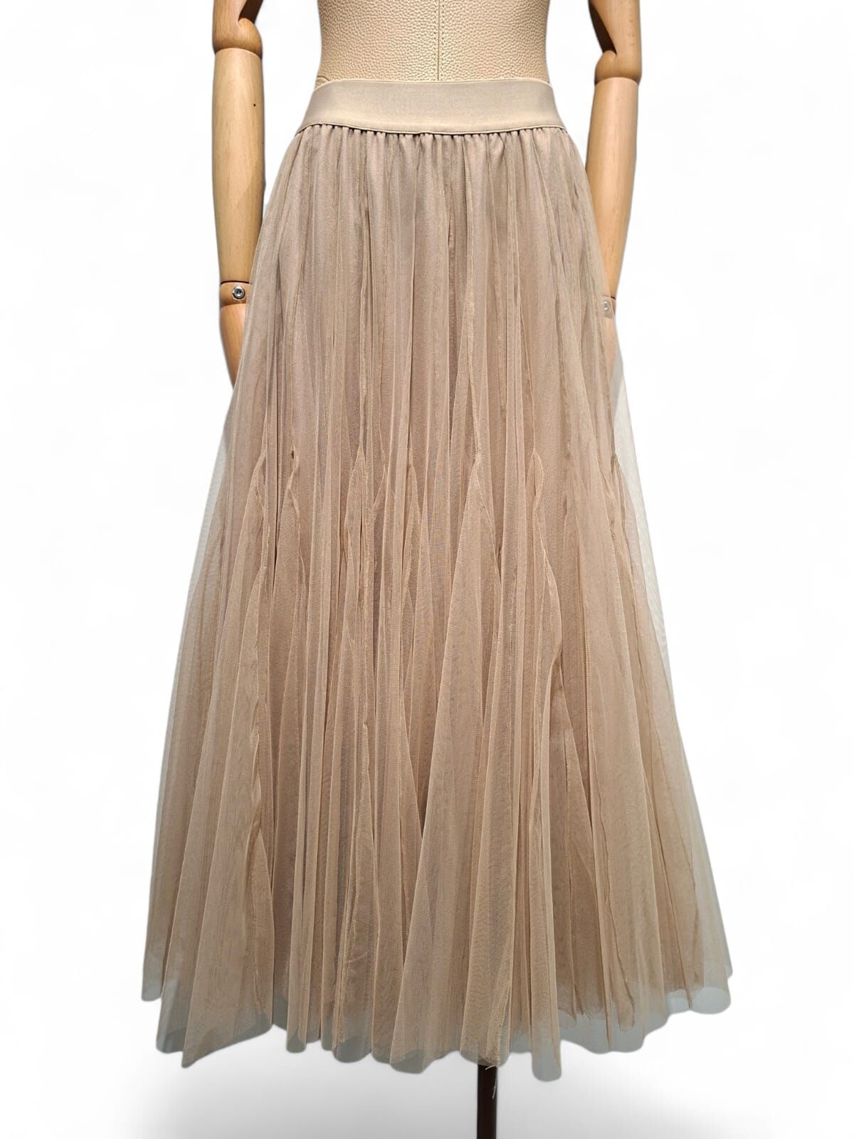 V形拼布網紗傘裙（預購產品）