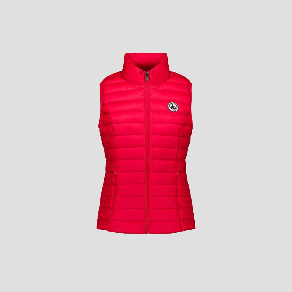 【JOTT】SED流行款立領羽絨背心女(紅)