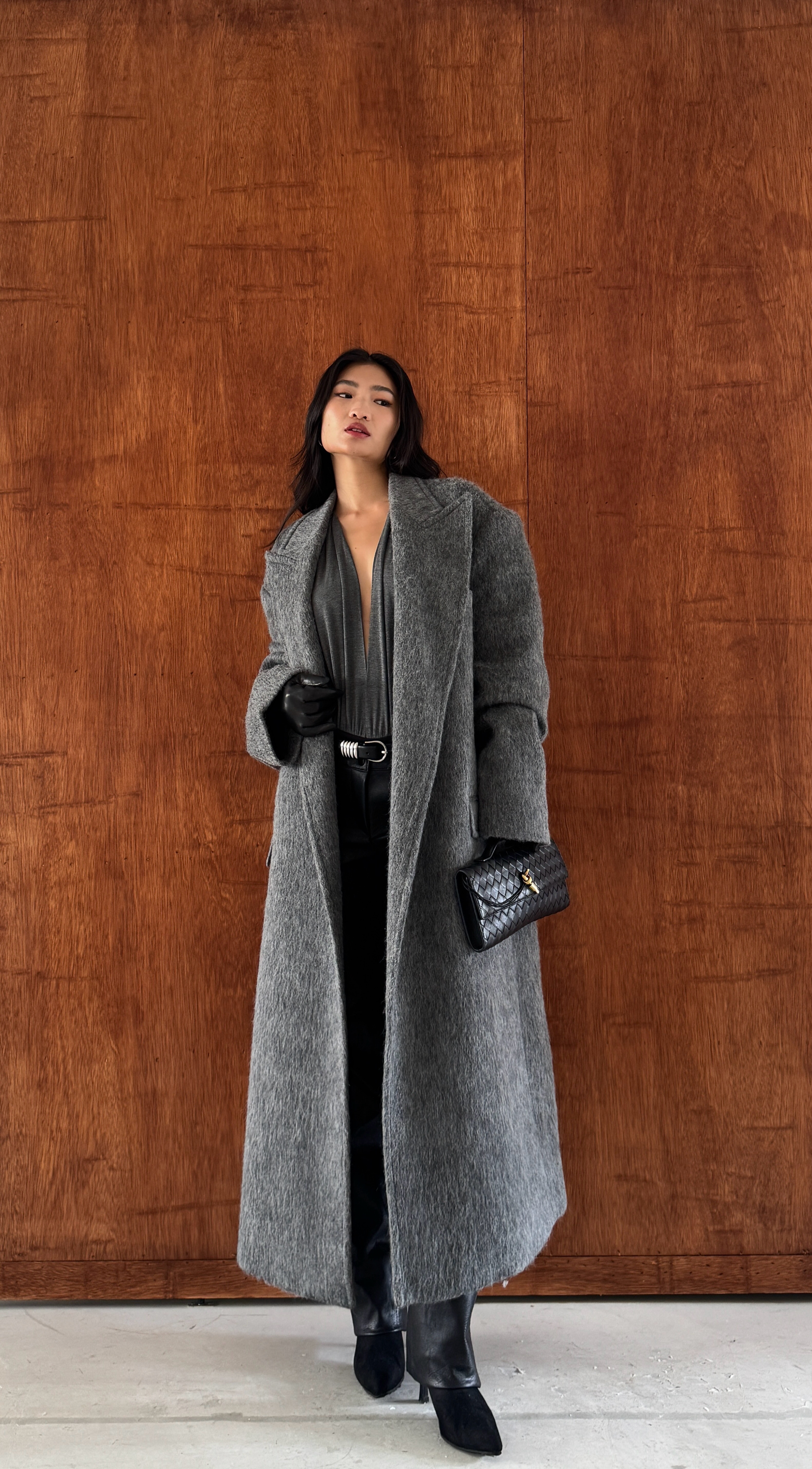 毛呢長大衣(現貨)