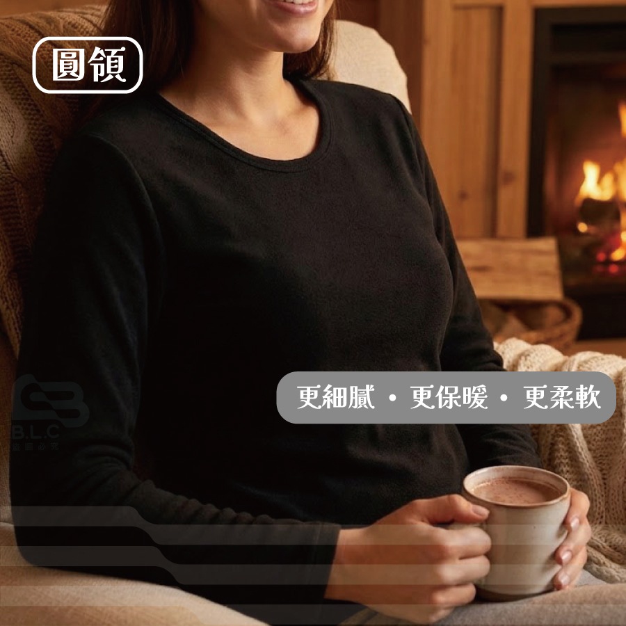 暖速熱圓領刷毛衣(女)AN-U105