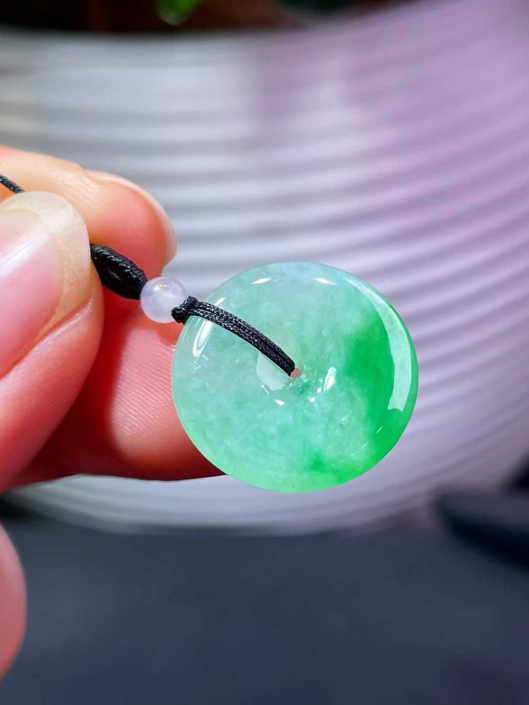 19423 翡翠平安扣吊墜 (18.3mm直徑)