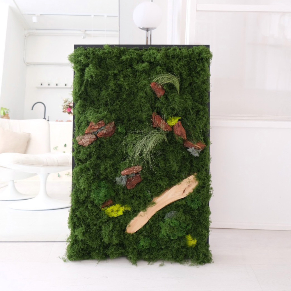 森林靜靜的在等你 仿真花裝飾畫框