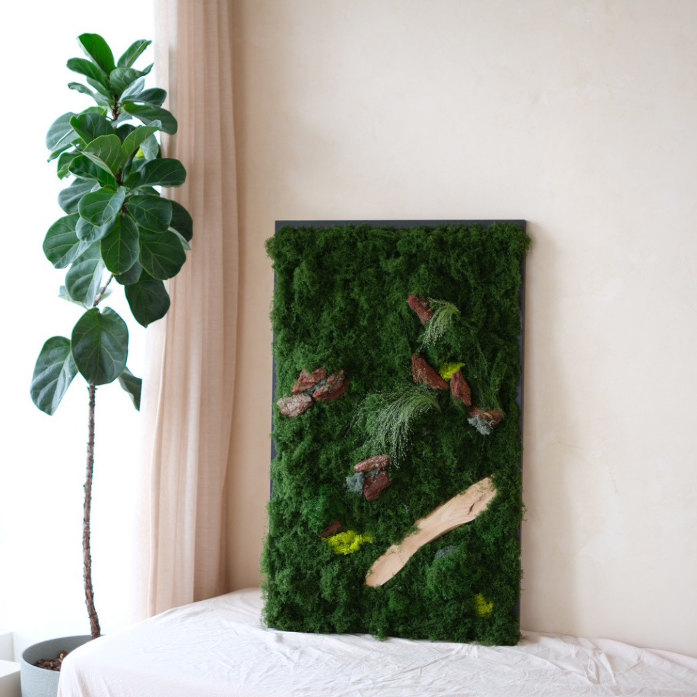 森林靜靜的在等你 仿真花裝飾畫框