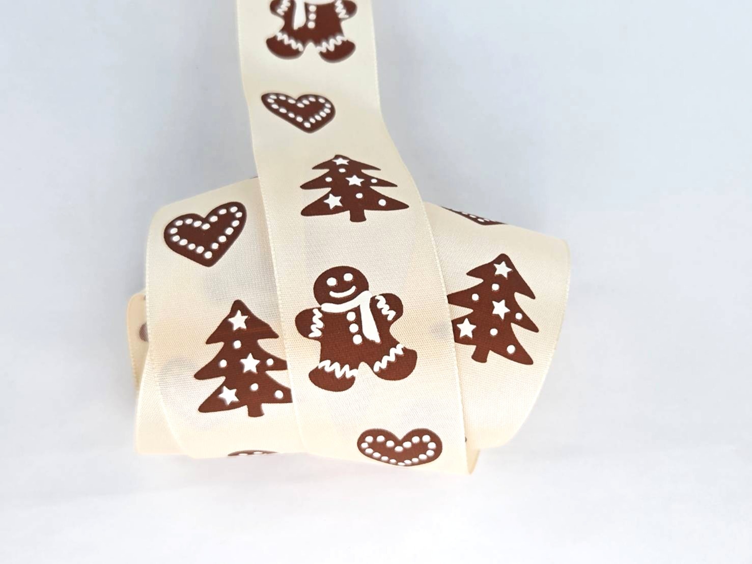 糖霜薑餅人/平織帶/3款寬度