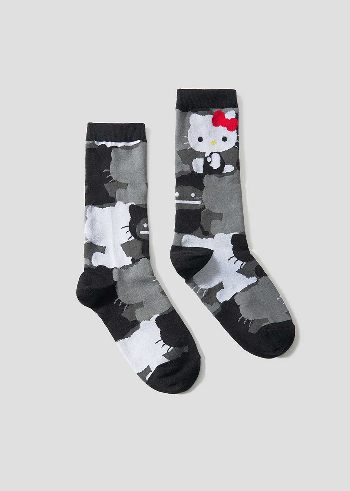 🇯🇵 HELLO KITTY X graniph "HELLO SHADOW" 三麗鷗 凱蒂貓 KITTY貓 聯名 剪影 陰影 長襪 / 預購