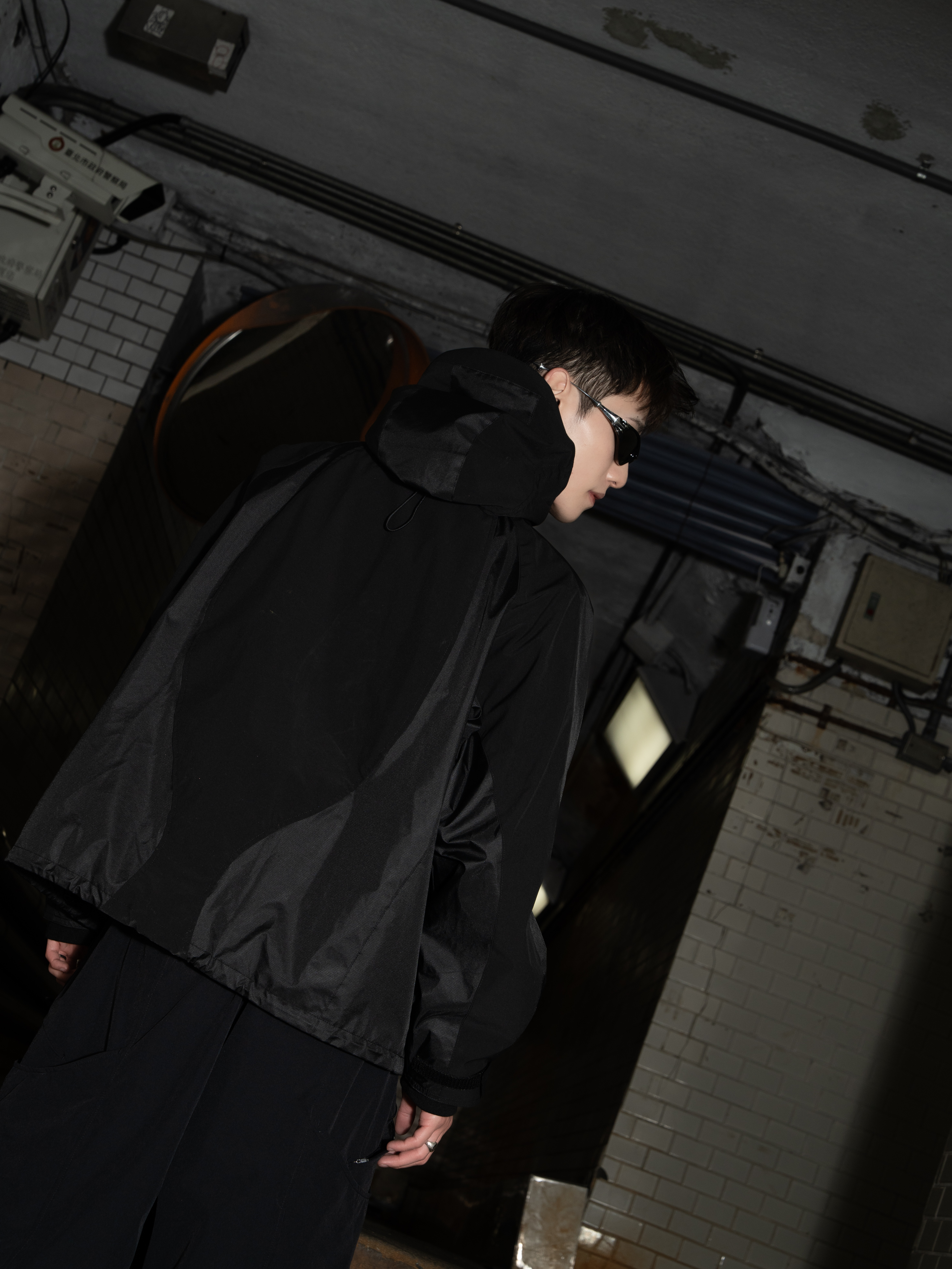 SATIVA S.TV-X4 “Shell Type” Jacket 線條 結構 機能 外套 黑色