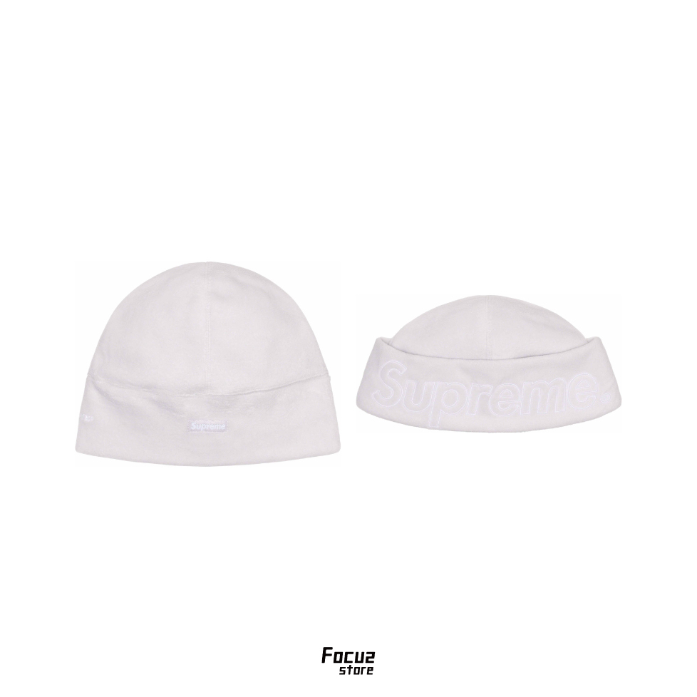 【Focus Store】現貨秒發 Supreme FW23 Week13 Polartec® Beanie 白色 毛帽