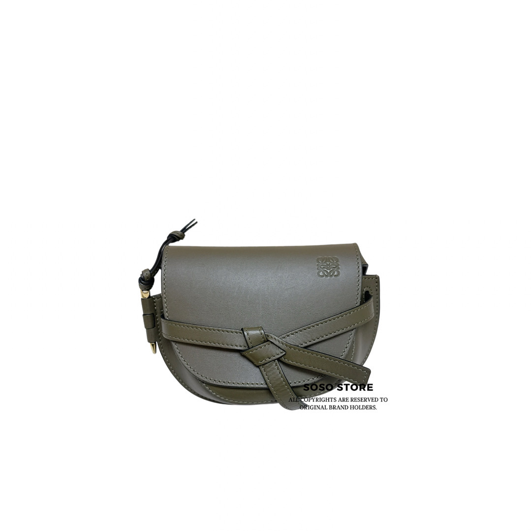Loewe Mini Gate Bag - Green / Ghw