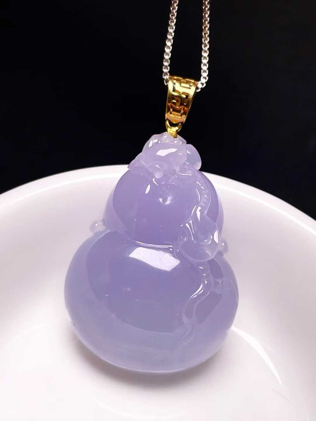 翡翠葫蘆吊墜,天然翡翠A玉, 緬甸玉, Jade, Jadeite