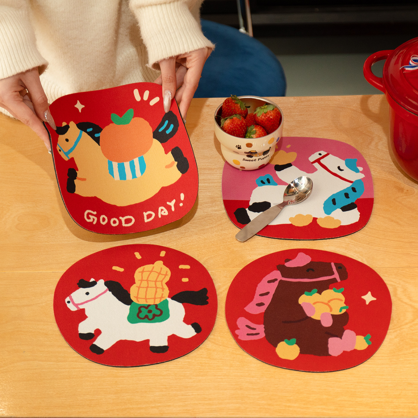 《6518》馬年硅藻隔熱墊