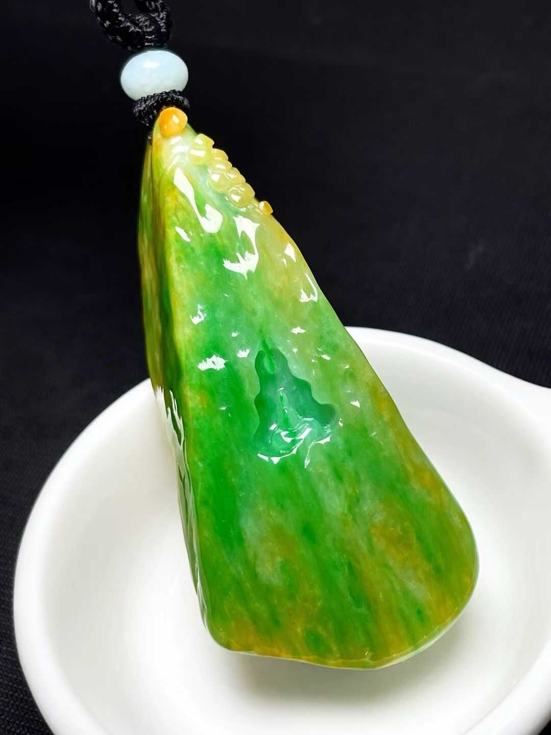翡翠無相佛吊墜,天然翡翠A玉, 緬甸玉, Jade, Jadeite