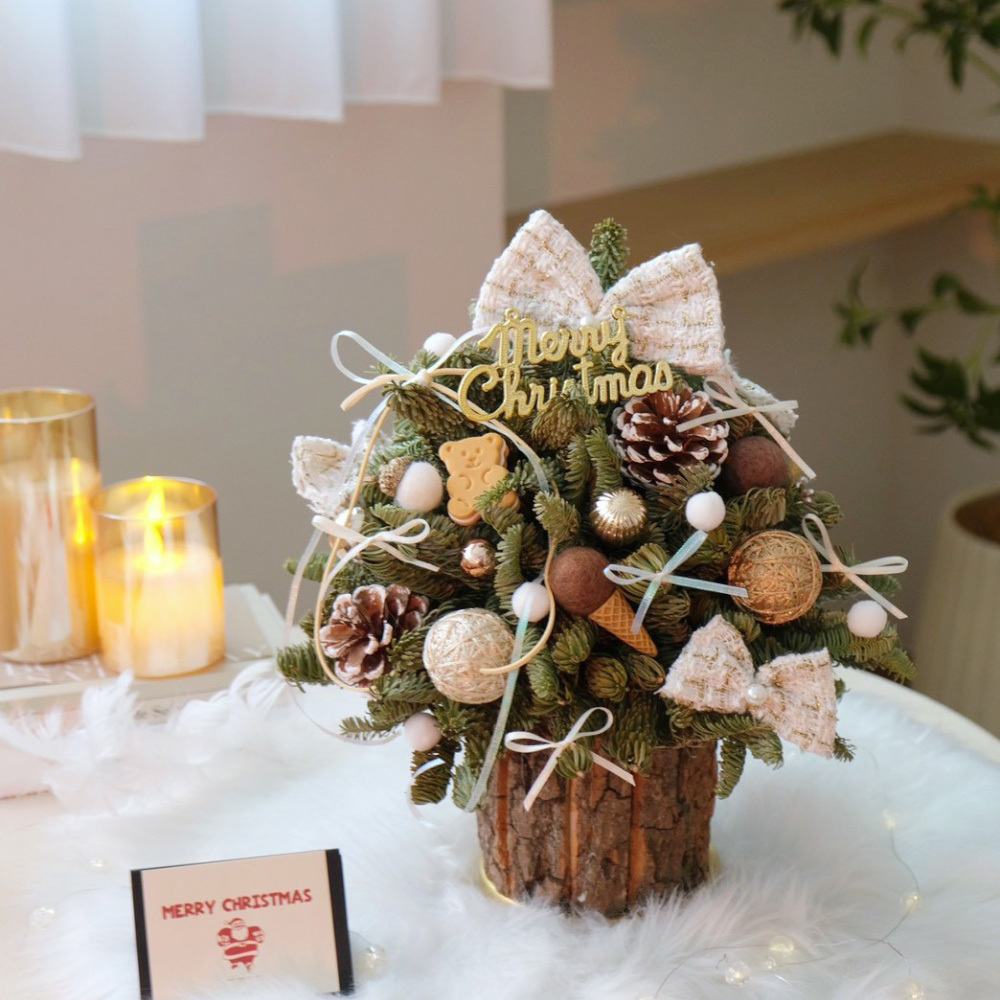 小香風諾貝松聖誕樹 12月限定 乾燥聖誕樹