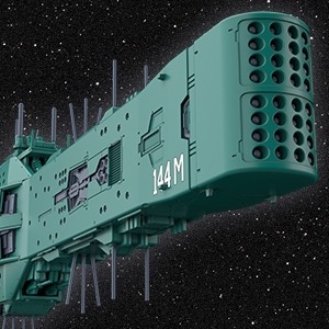 26年6月 1/3000 銀河英雄傳說 自由惑星同盟軍 第13戰艦 休伯利安 組裝模型(KP771)