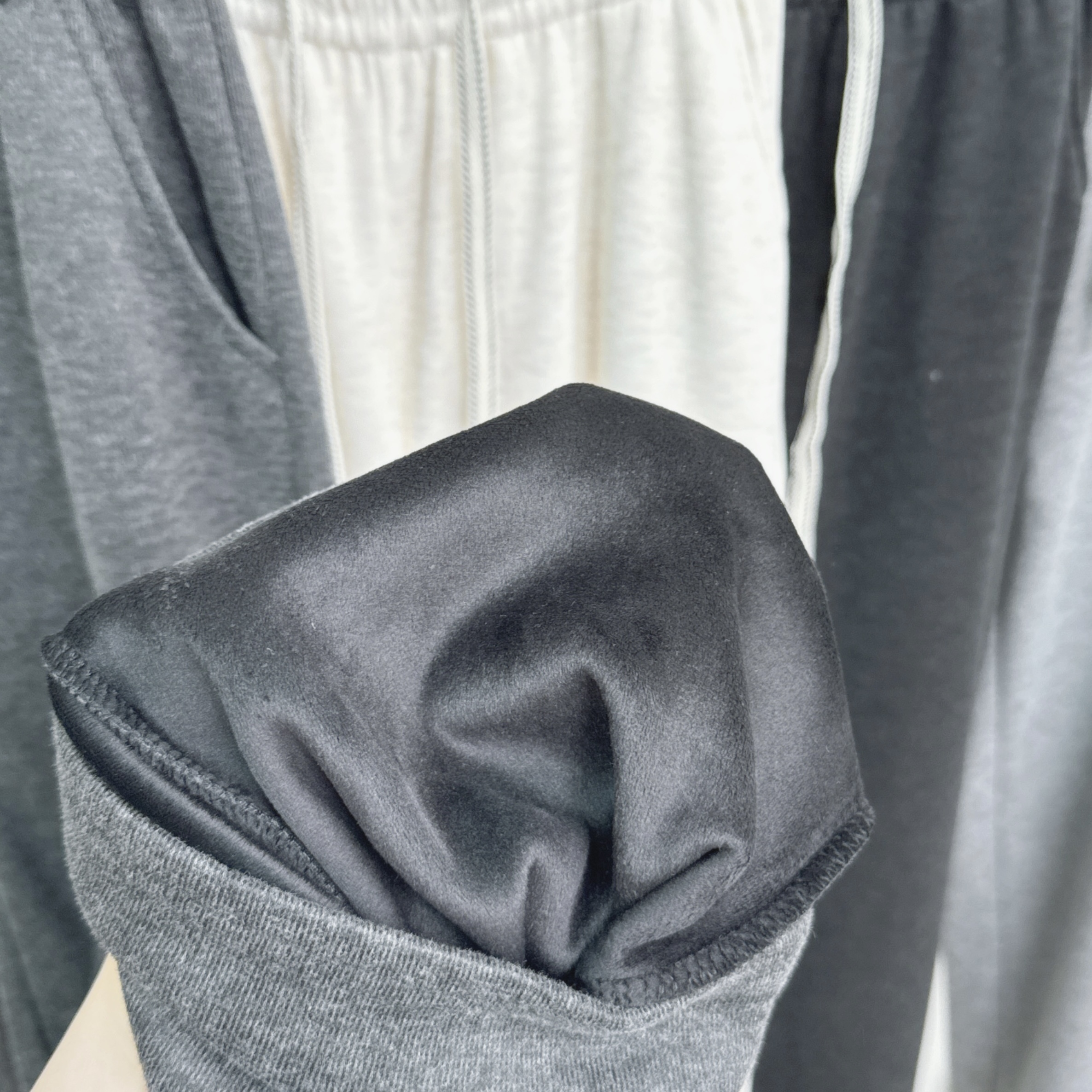 虛線綁繩暗紋絲絨底軟熟長腿褲 (E19-E22)