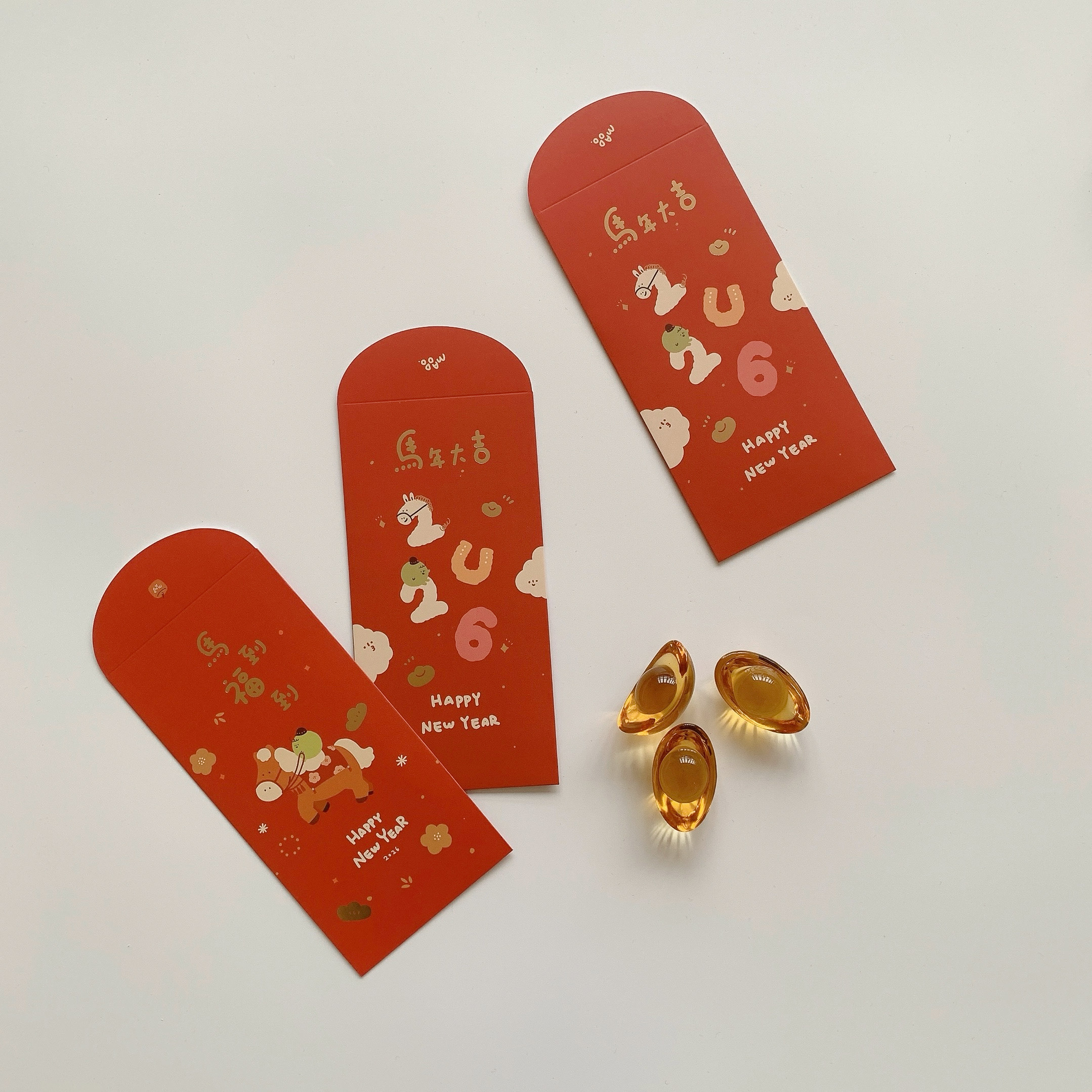 MAODO馬年手繪紅包(三入一組)