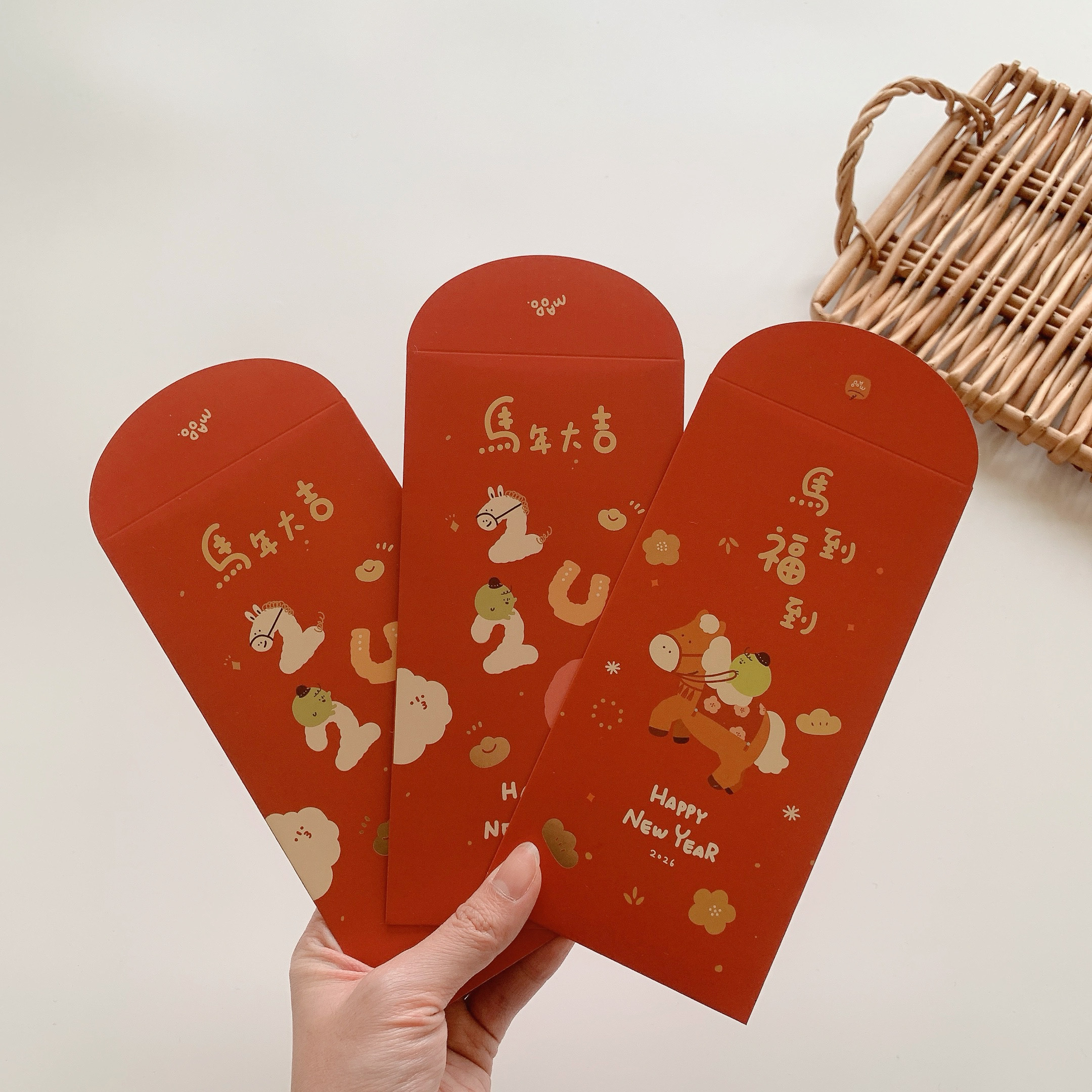 MAODO馬年手繪紅包(三入一組)