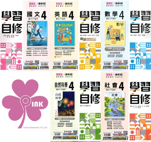 國中「康軒出版」學習自修(4)_國文/英語/數學/自然/社會_8年級(114下)